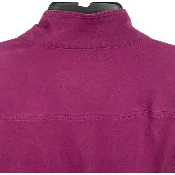 Sonoma Womens Purple Jacket Button Front Bell Sleeves Mandarin Collar Size 1X - Picture 4 of 8